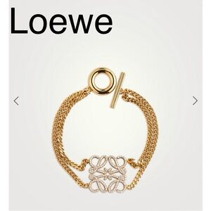 Loewe Pave Anagram Bracelet